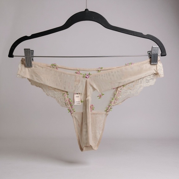 Victoria's Secret Rosebud Embroidery Thong Panty - Picture 6 of 6